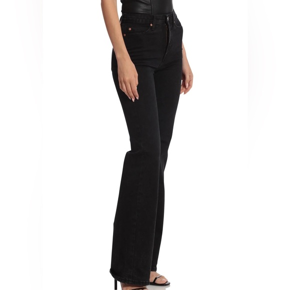 Anthropologie Avec Les Filles HighWaist Sculpted Flare ThunderWash Jeans Size 24 - Picture 4 of 13